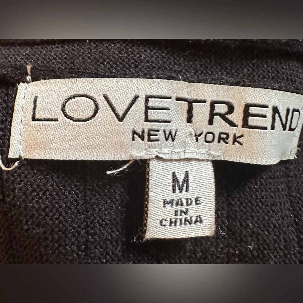 Love Trend Long Black Open Cardigan - Picture 4 of 4